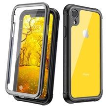 Load image into Gallery viewer, Iphone XR case, Clear Full Body heavy duty protection with Buit-in screen protector shock proof rugged cover